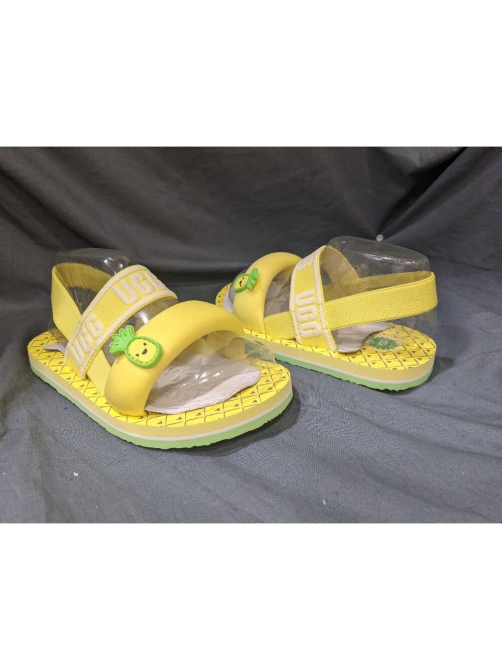 UGG Zuma Sling Pineapple Stuffie SLip Ons Toddler  Size 10 NEW NO BOX!